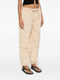Marant Etoile Beige Drawstring Pocket Detail Trousers 2