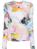Stine Goya Multicoloured Abstract Floral Print Long Sleeve Top