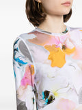 Stine Goya Multicoloured Abstract Floral Print Long Sleeve Top 4