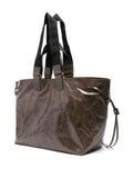 Isabel Marant Brown Crinkled Leather Tote Bag 2