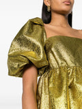 Stine Goya Gold Short Puffed Sleeve Top 4