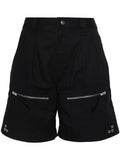 Faded Black 'Kynan' Longline Utility Shorts