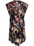Marant Etoile Multicoloured Abstract Print Sleeveless Mini Dress