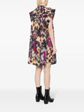 Marant Etoile Multicoloured Abstract Print Sleeveless Mini Dress 3