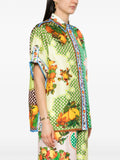 Alemais Silk Multicoloured Print Short Sleeve Shirt 2