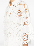 Zimmermann White Embroidered Blouse 4