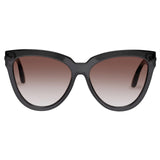 Le Specs Thick Brown Cat Eye Sunglasses