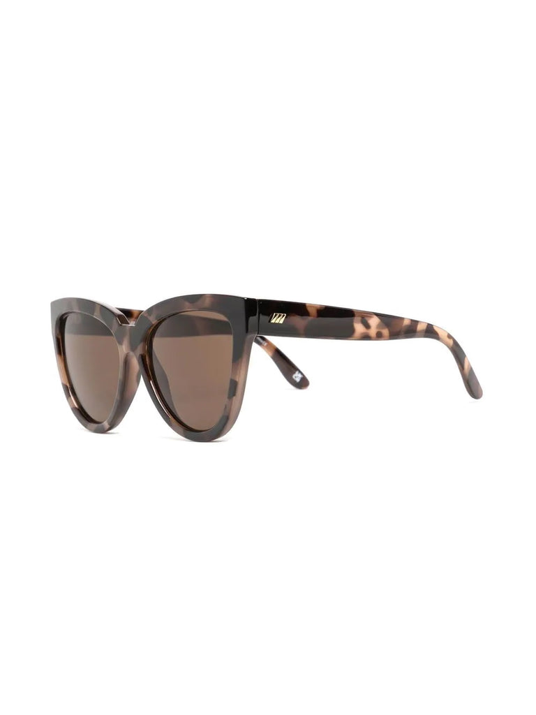 Le Specs Thick Brown Tortoiseshell Cat Eye Sunglasses 1