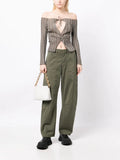 Citizens of Humanity Green Wide Leg Trousers 1