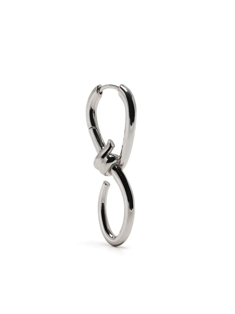Maria Black Right Silver Barbed Wire Earring