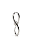 Maria Black Right Silver Barbed Wire Earring