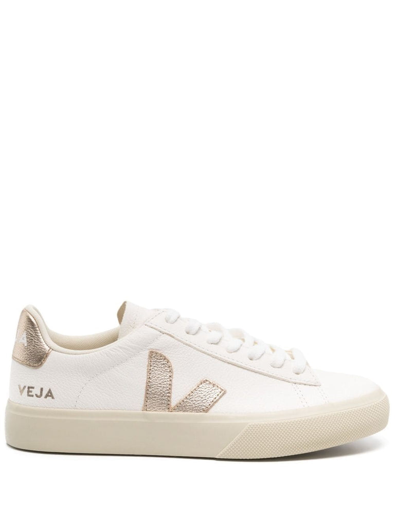 Veja White Gold Low Top Trainers