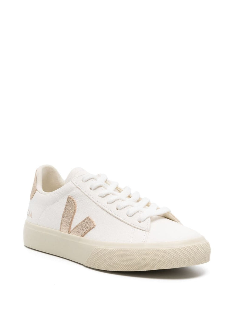 Veja White Gold Low Top Trainers 1