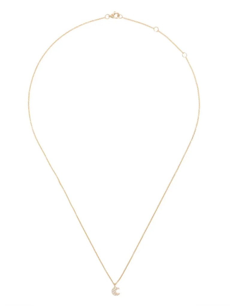 Roxanne First Gold Diamond Moon Necklace