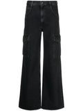 Agolde Black Flap Pocket Leg Cargo Jeans