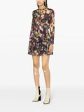 Marant Etoile Multicoloured Abstract Print Tiered Mini Skirt 2