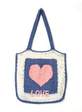 'Neve' Love Crochet Tote Bag