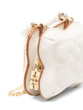 Ganni White Butterfly Logo Shoulder Bag 3