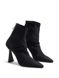 Malone Souliers Black Curved Heel Sock Boots 3