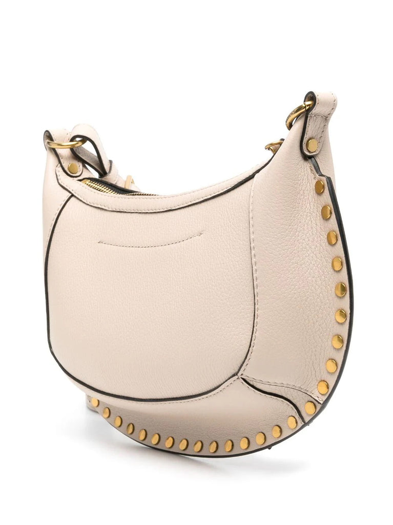 Isabel Marant Beige Gold Studded Moon Shape Shoulder Bag 2