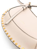 Isabel Marant Beige Gold Studded Moon Shape Shoulder Bag 3