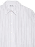 Anine Bing White Brown Striped Shirt 3