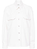 Agolde White Denim Shirt