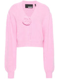 Rotate Pink Rose Knit Cardigan