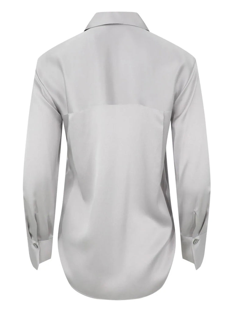 Vince Silver Silk Shirt 1
