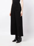 Paige Black Cropped Trousers 2