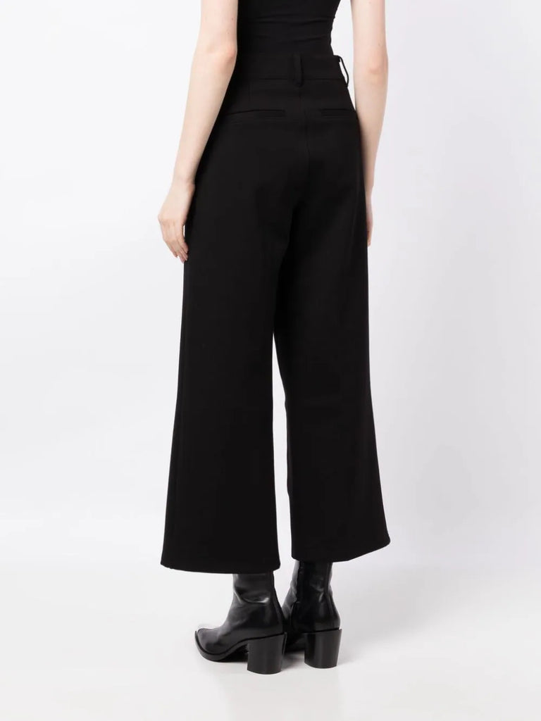 Paige Black Cropped Trousers 3