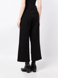 Paige Black Cropped Trousers 3