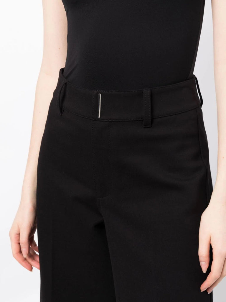 Paige Black Cropped Trousers 4