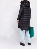 Canada Goose Black Hooded Quilted Midi Coat 5