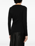 Vince Black Ruched Long Sleeve Top 3
