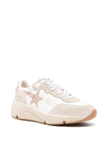 Golden Goose White Beige Pink Distressed Trainers 1