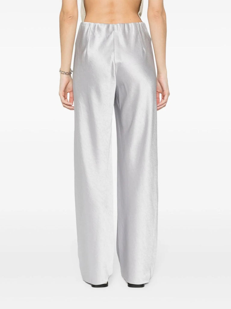 Vince Silver Satin Trousers 3
