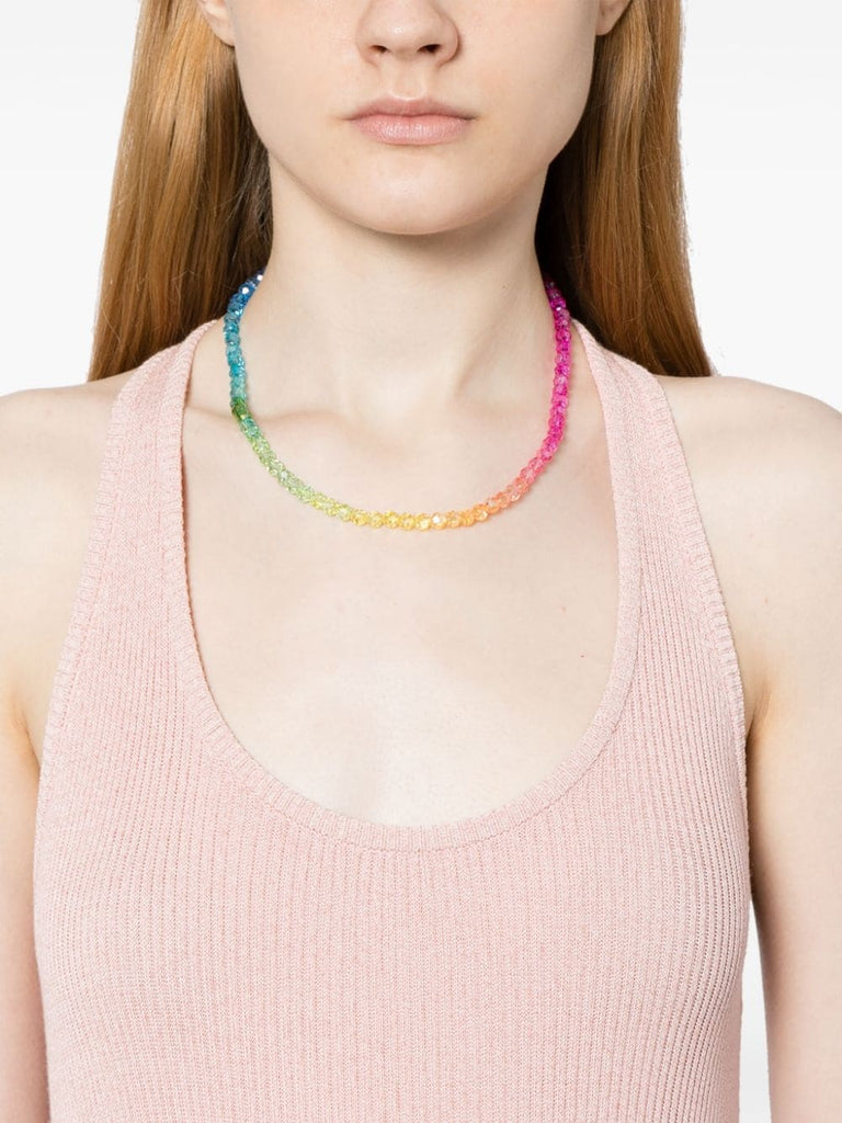 Anni Lu Multicoloured Rainbow Beaded Necklace 1