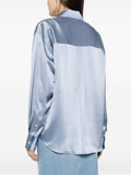 Alexander Wang Blue Silk Shirt 3