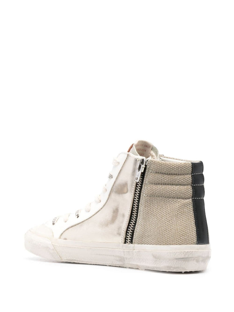 Golden Goose Gold Black Star High Top Trainers 2