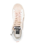 Golden Goose White Pink Silver High Top Trainers 3