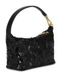 Ganni Black Sequin Pouch Bag 3