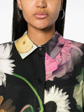 Stine Goya Black Multicoloured Floral Print Shirt 4