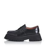 Alias Mae Black Patent Leather Chunky Loafers