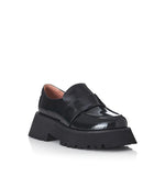 Alias Mae Black Patent Leather Chunky Loafers 1