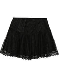 Charo Ruiz Ibiza Black Lace Trim Mini Skirt