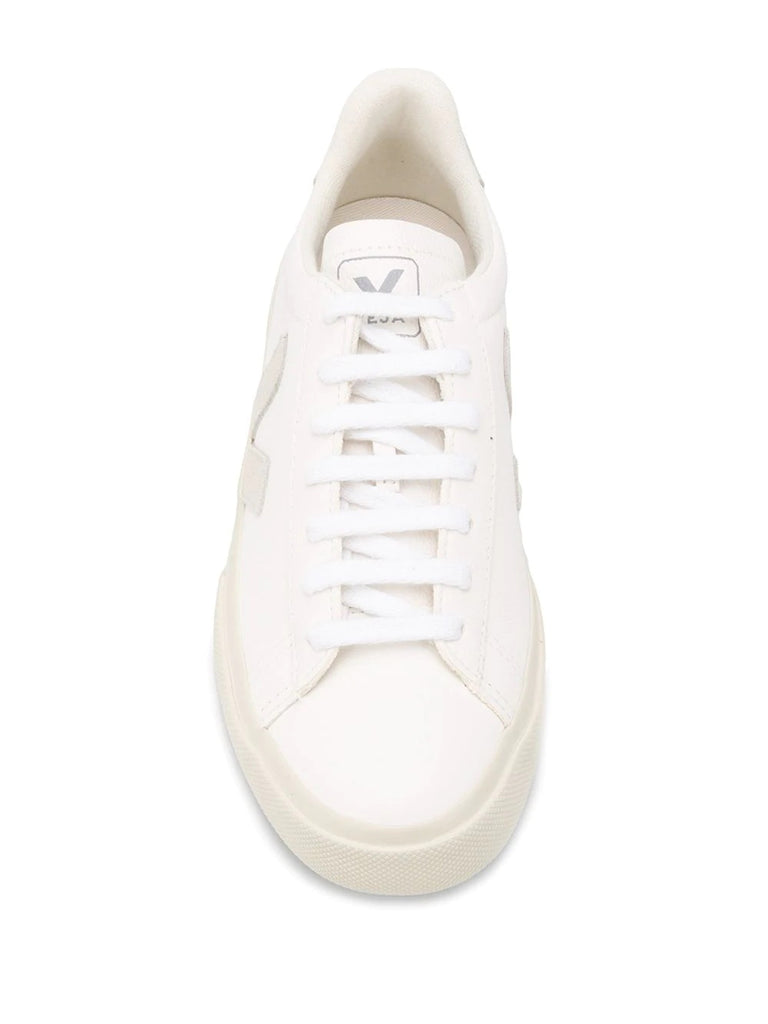 Veja White Beige Low Top Trainers 3