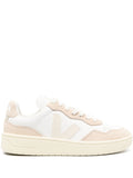 Veja White Beige Low Top Trainers