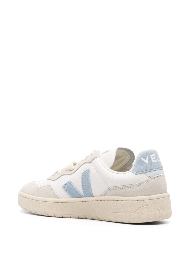 Veja White Blue Low Top Trainers 2