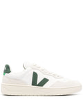 Veja White Green Low Top Trainers